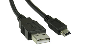 5ft USB A-Male to Mini B-Male Cable