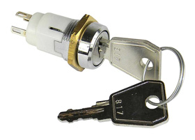 SPDT Key Switch, SPDT, 2 Position, Keyed Different