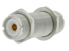 UHF Connector, UG-363 Female to Female Bulkhead