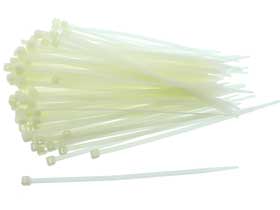 Pack of 100 - Cable Ties, 7-1/2in. Natural