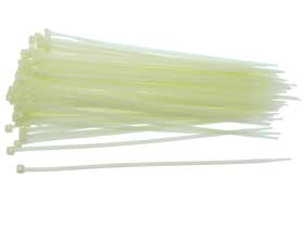 Pack of 100 - Cable Ties, 11n. Natural