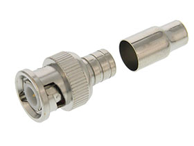 BNC Type Connector, Male Crimp for RG-59,62 Cable