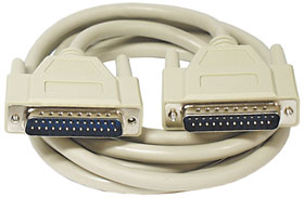 6ft DB-25 Cable, Male to Male Connectors