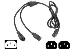 IEC Power Tap Cord, Monitor Extension