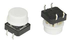 SPST-NO Pushbutton Switch, Tactile White