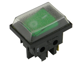 DPST Rocker Switch, with Dust Cover