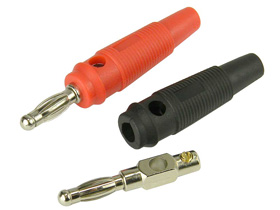 Banana Plugs, 1 Red & 1 Black