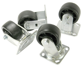 Caster Set Heavy Duty, 4 pcs.