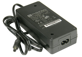 12 Volt Adapter Power Supply, 5A, Phihong