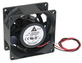 24VDC, 3-1/8 Square X 1-1/2 Box Fan. Delta