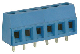 6 Position, P.C. Board Terminal Strip