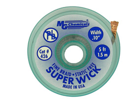 Superwick #426 Solder braid, 5ft. X.10in. MG Chemical