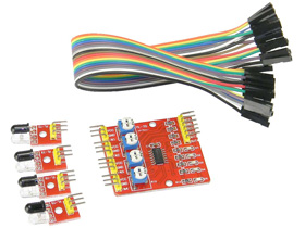 Tracking Module, 4 Channel, Raspberry Pi, Arduino Compatible Sensor