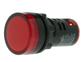 12VAC/DC Panel Indicator, Red LED