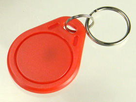 RFID/NFC MIFARE  Keyfob, Red