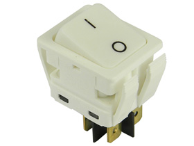 DPST Rocker Switch, White