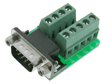 DB-9 Break-out Board, Male to Terminal Strip