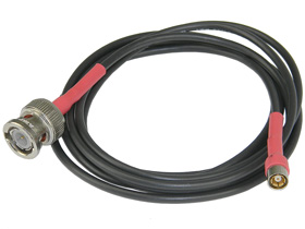 Coaxial Cable BNC Male to SMB Female, Red