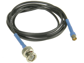 Coaxial Cable BNC Male to SMB Female, Blue