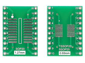 1 X 23/32 (25.5X18mm) Protoboard, 20 Pin Adapter