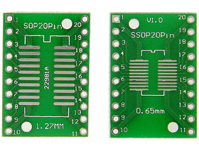 1 X 23/32 (25.5 X 18mm) SOP/TSOP 20 Pin Breakout Adapter Board