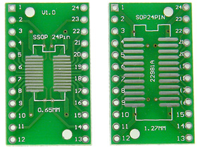 1-3/16 X 23/32 (30.5 X 18mm) 24 Pin SOP/TSOP Breakout Board