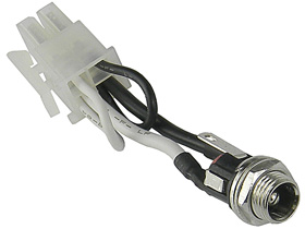 Adapter, 5.5/2.5mm Coaxial jack to 4 Pin Molex