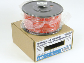 3D Printer Filament, 1.75mm ABS, Red