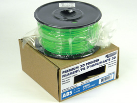 3D Printer Filament, 1.75mm ABS, Green