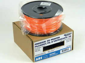 3D Printer Filament, 1.75mm ABS, Orange