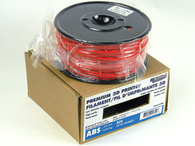 3D Printer Filament, 3.0mm ABS, Red