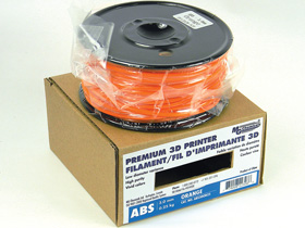 3D Printer Filament, 3.0mm ABS, Orange