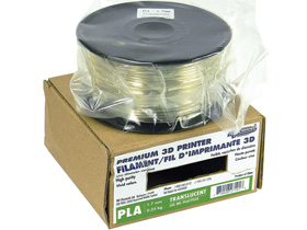 3D Printer Filament, 1.75mm PLA, Translucent