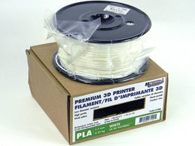 3D Printer Filament, 1.75mm PLA, White