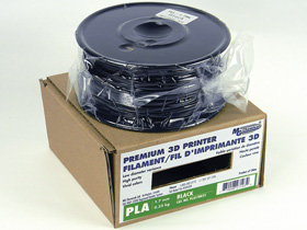 3D Printer Filament, 1.75mm PLA, Black