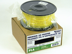 3D Printer Filament, 1.75mm PLA, Yellow