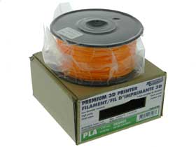 3D Printer Filament, 1.74mm PLA, Orange