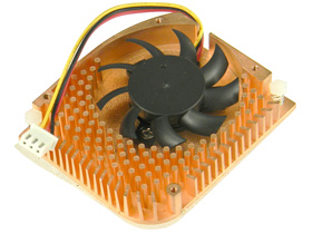 Heatsink, Copper with 12V Fan, for Graphic Board