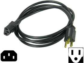 Power Cord 7ft. NEMA 5 to IEC C13