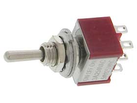 DPDT, ON-OFF-ON Mini Toggle Switch