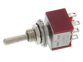 DPDT Momentary-Off-Momentary Mini Toggle Switch