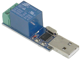 Relay, SPDT 10A 250VAC, USB Controlled, LCUS-1