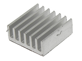 Heatsink, 14 X 14mm X 6mm, Adhesive Backed