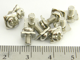 Pack of 10 - Power Supply Screws, M3.5-0.6 X 6mm with Clamp Washer