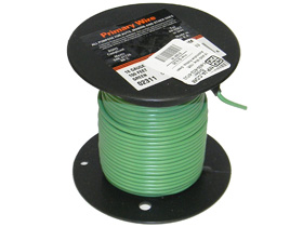 18 AWG Wire, 100ft. Automotive Hookup, Green