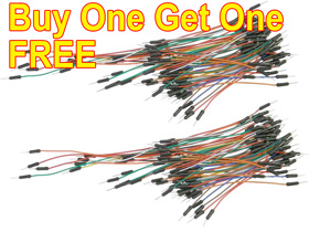 Buy One, Get One Free - 61 Piece Breadboard Jumper Pin Set