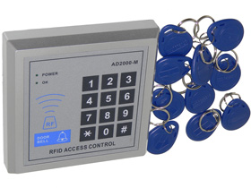 RFID Door Access Controller with 10Key FOBs