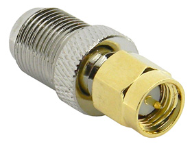 SMA Type Connector, Male to Type F Female Adapter