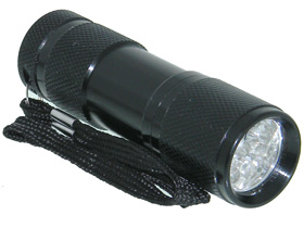 Ultraviolet LED Flashlight, 365nm