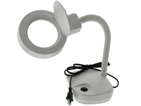 Lighted Table Top Magnifier, White